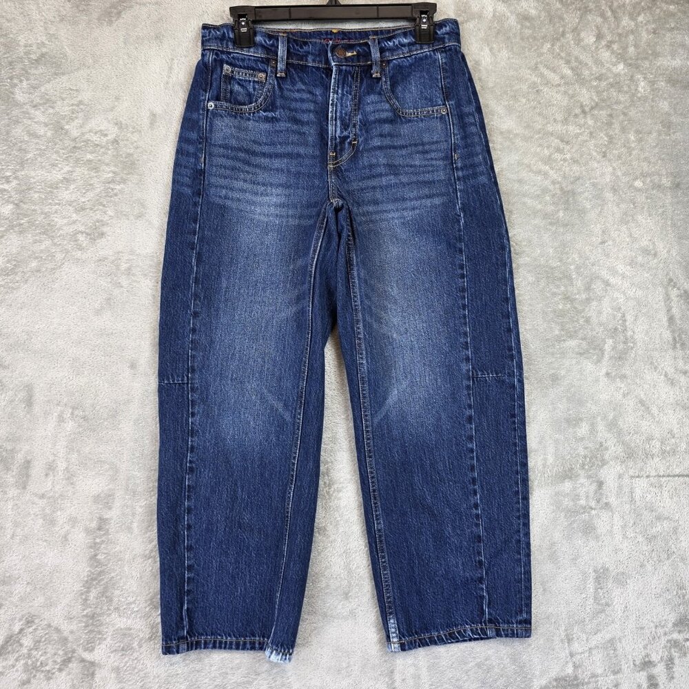 Lucky Brand Dark Blue High-Rise Straight Jeans